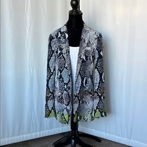 Diane von Furstenberg Bien blazer in a snakeskin print